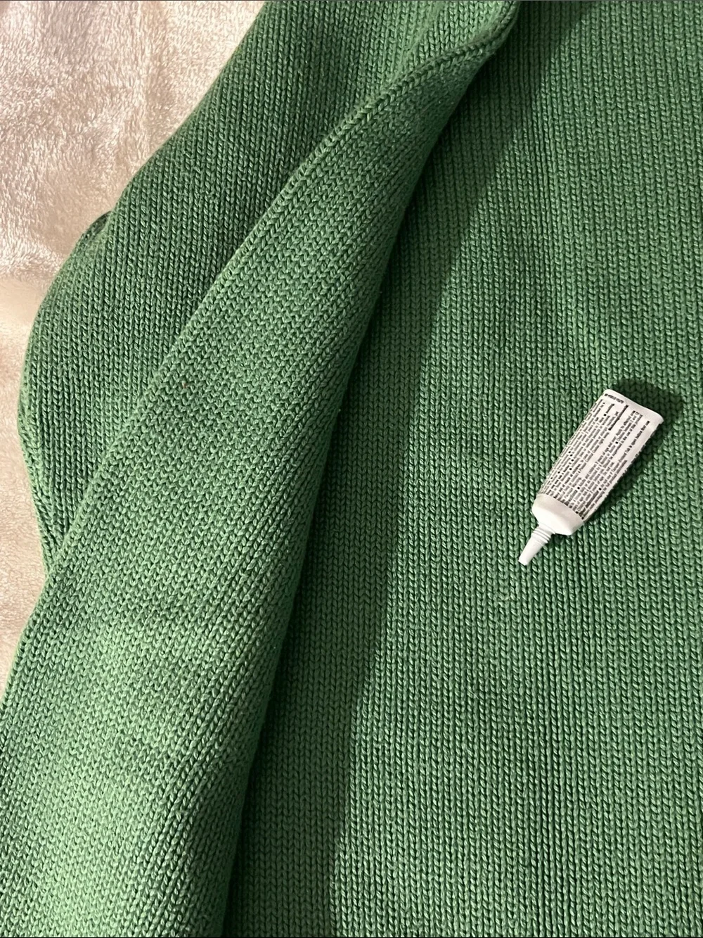 CROFT & BARROW 💚 THICK 100% COTTON GREEN CREW NECK PULLOVER SWEATER Women’s XL - Picture 5 of 6